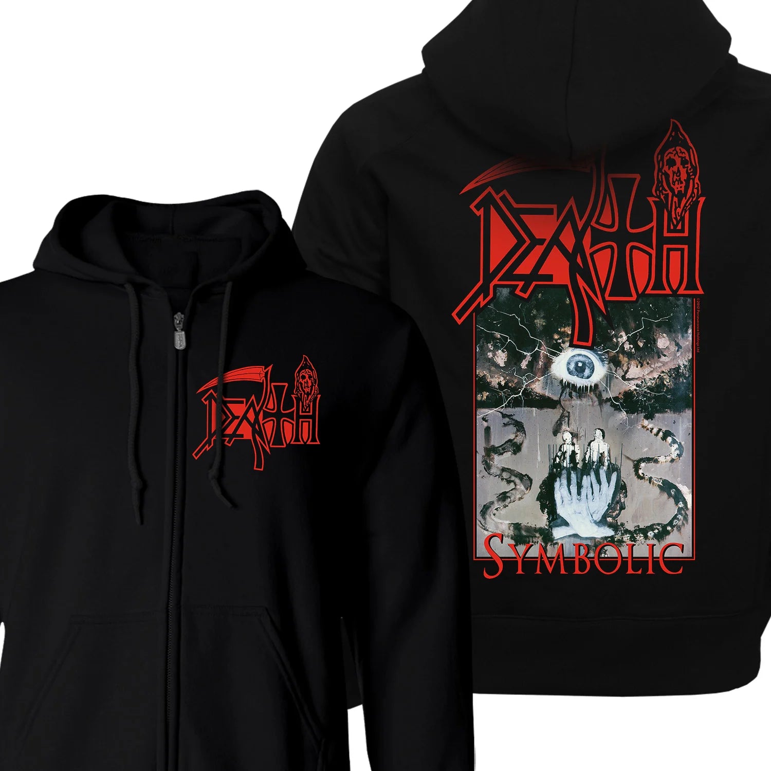 Death Symbolic Zipper Hoodie Sweatshirt PORTLAND DISTRO