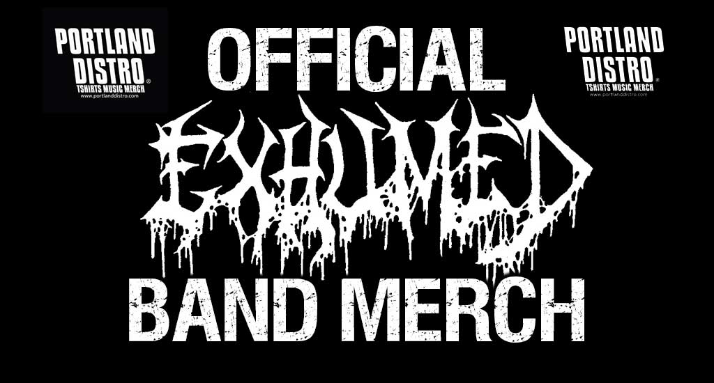 Exhumed Official Tshirts and Band Merch!