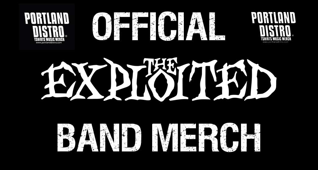 Exploited Official Tshirts and Band Merch!