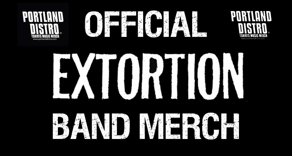 Extortion Official Tshirts and Band Merch!