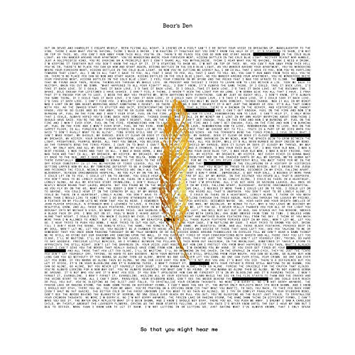 Bear's Den - So that you might hear me [LP] Vinyl - PORTLAND DISTRO