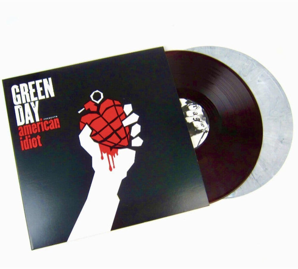 Green Day - American Idiot (Limited Edition) ( Red with Black swirl/ White with Black swirl [Import] (2 Lp's) Vinyl - PORTLAND DISTRO