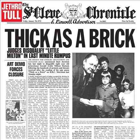 Jethro Tull - THICK AS A BRICK Vinyl - PORTLAND DISTRO