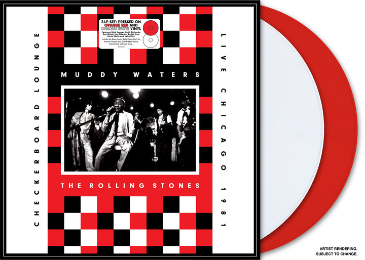 Muddy Waters/The Rolling Stones - Live At Checkerboard Lounge Chicago 1981 [Red & White 2 LP] Vinyl - PORTLAND DISTRO