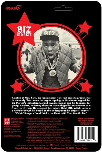 Biz Markie - Super7 - Biz Markie ReAction Wave 1 - Biz (Collectible, Figure, Action Figure) Action Figure - PORTLAND DISTRO