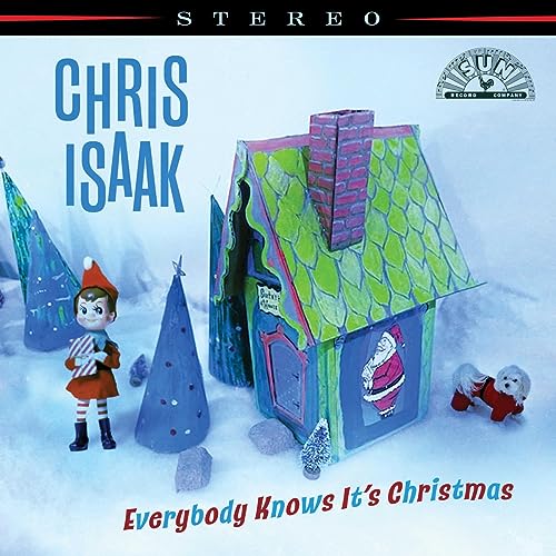 Chris Isaak - Everybody Knows It's Christmas (Deluxe) [Spring Green/Bone White Swirl LP] Vinyl - PORTLAND DISTRO