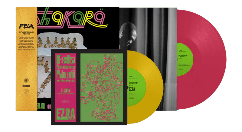 Fela Kuti - Shakara (Colored Vinyl, Pink, Yellow, With Bonus 7", Anniversary Edition) Vinyl - PORTLAND DISTRO