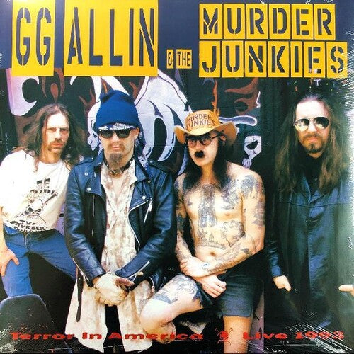 GG Allin & The Murder Junkies - Terror In America (Limited Edition, Clear Vinyl, Green) Vinyl - PORTLAND DISTRO