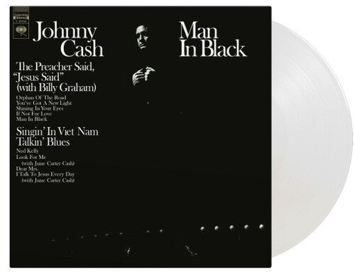 Johnny Cash - Man In Black (Limited Edition, 180 Gram Crystal Clear Vinyl) [Import] Vinyl - PORTLAND DISTRO