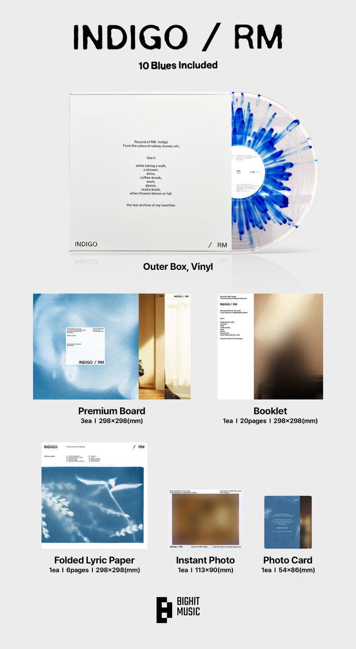 Rm (Bts) - Indigo (Poster, Photos / Photo Cards) Vinyl - PORTLAND DISTRO