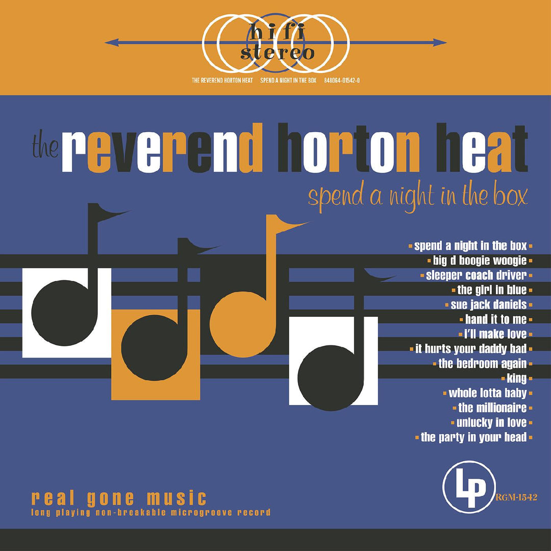 The Reverend Horton Heat - Spend a Night in the Box (GOLD VINYL) Vinyl - PORTLAND DISTRO